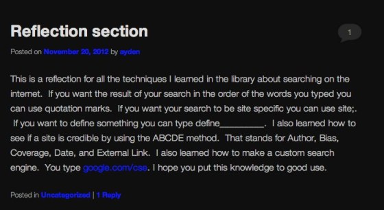 Ayden I Search Engine Post