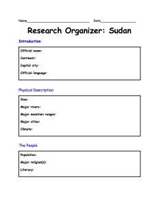 OrganizerSudanResearch