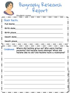 Organizer- Biography Research